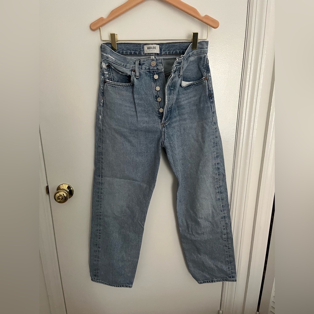 AGOLDE 90s mid rise crop jeans